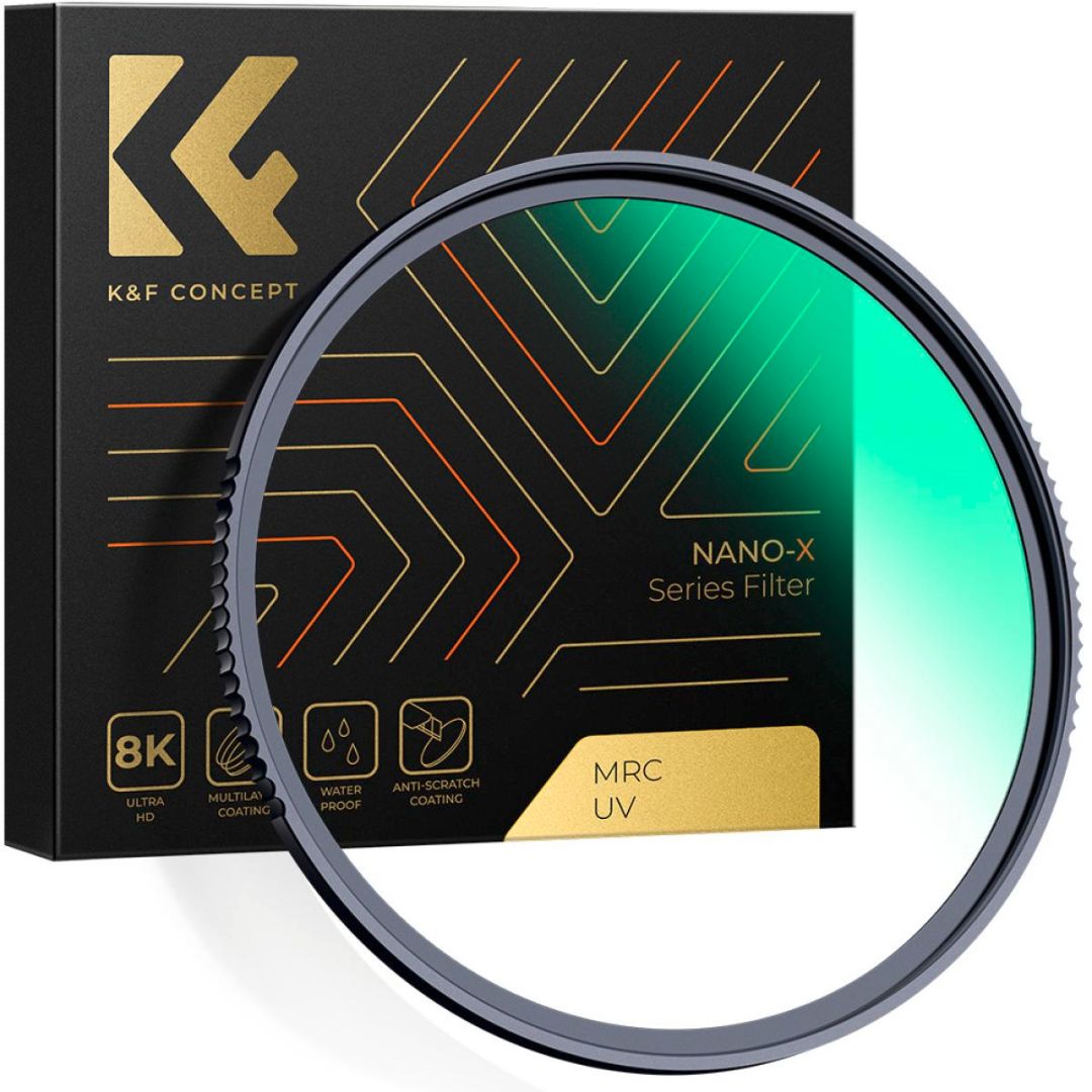 K&F Concept 49mm MCUV Filter Multi-Layer Coatings HD/Hydrophobic/Scratch Resistant/Ultra-Slim Nano-X Series KF01.983 - 1